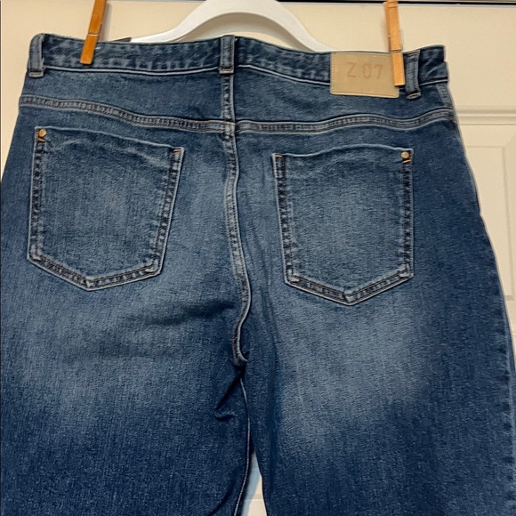 Zara Dark Blue Flare & Wide Leg Jeans - Picture 7 of 8